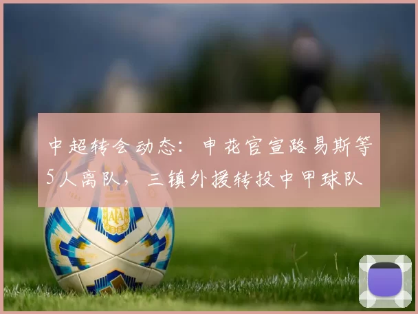 中超转会动态：申花官宣路易斯等5人离队，三镇外援转投中甲球队